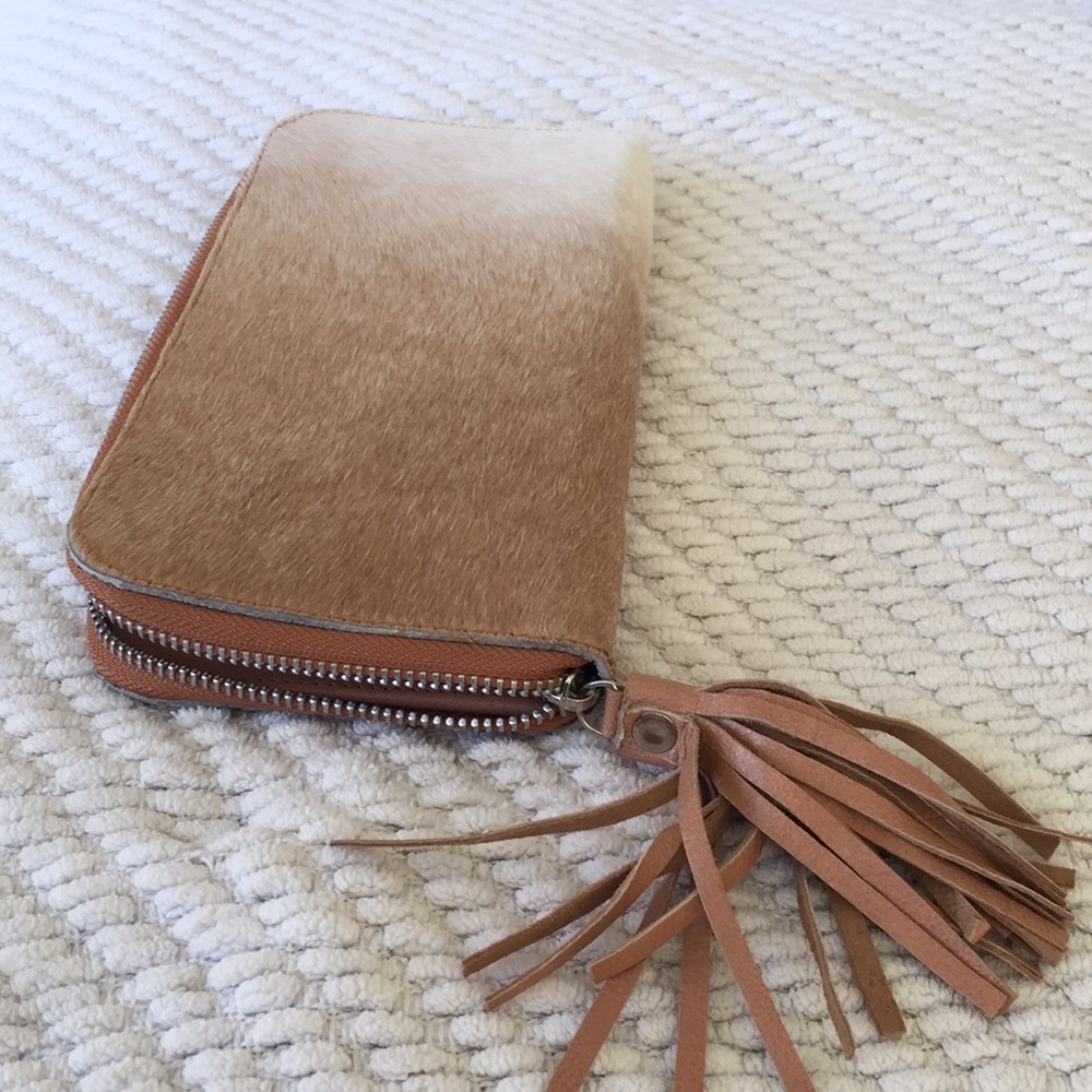 Etsy Natural calf hair wallet